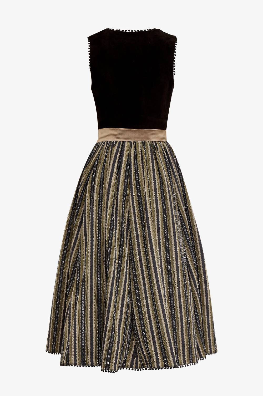 Kinga Mathe Lederdirndl Granada in Schwarz Kostenlose Rückgabe