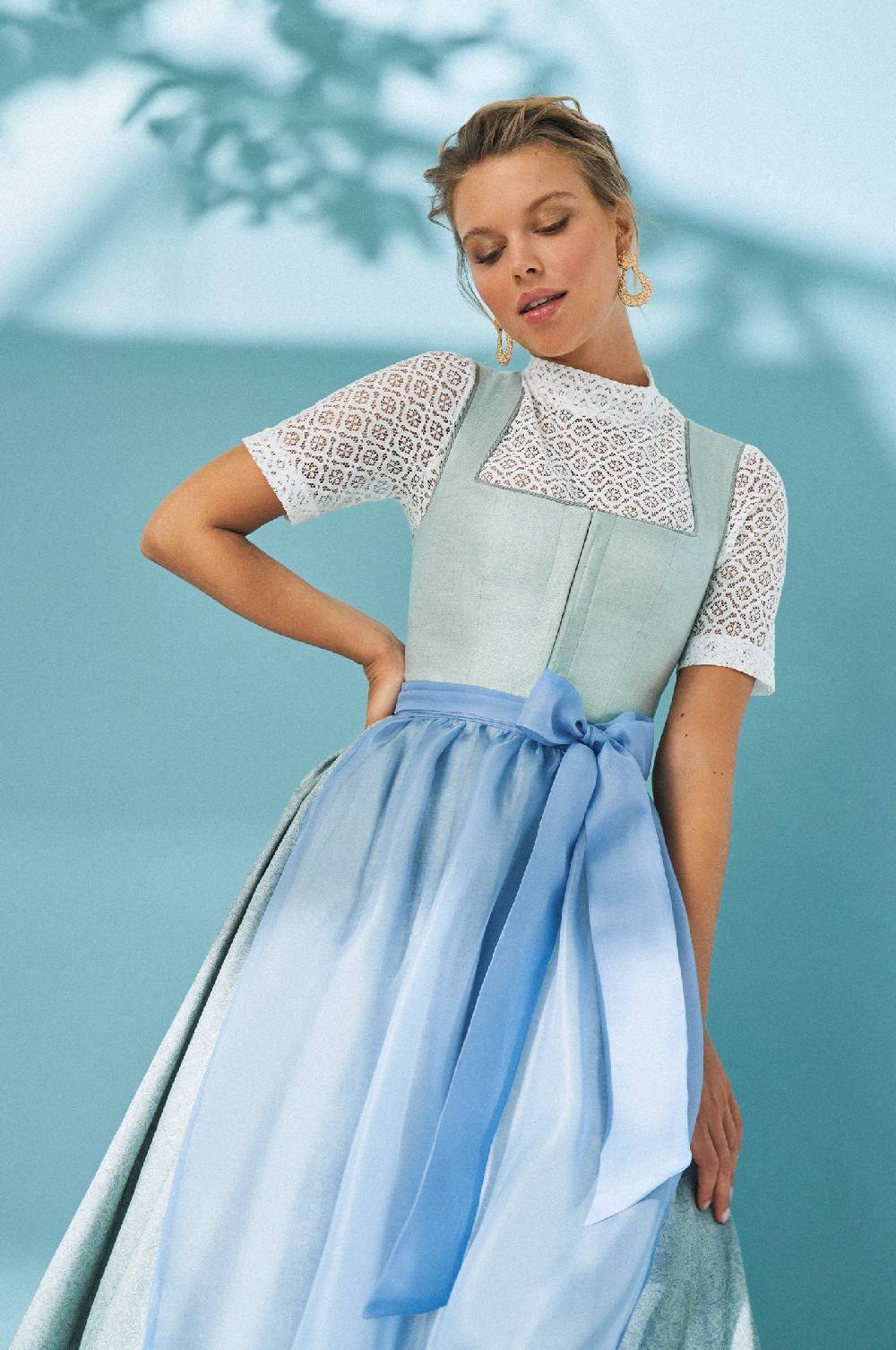 Kinga Mathe Dirndl Alcamo in Salbei Bis zu 50% Rabatt