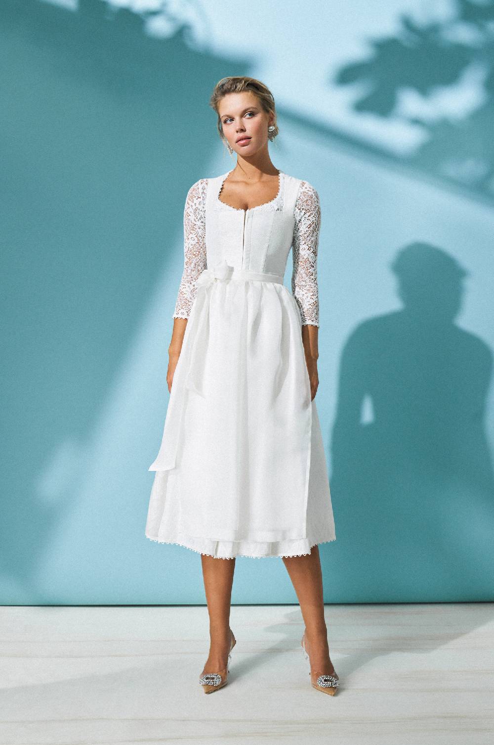 Kinga Mathe Dirndl Genova in Ivory 50% Rabatt mit kostenlosem Versand