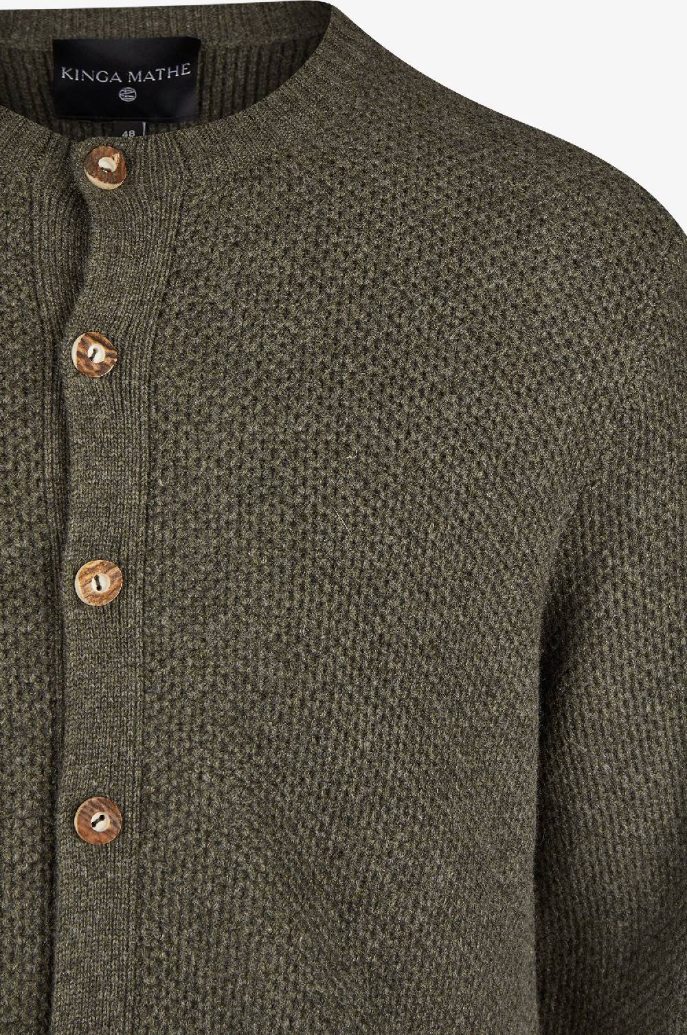 Kinga Mathe Cashmere Strickjacke Elias in Olive Angebote