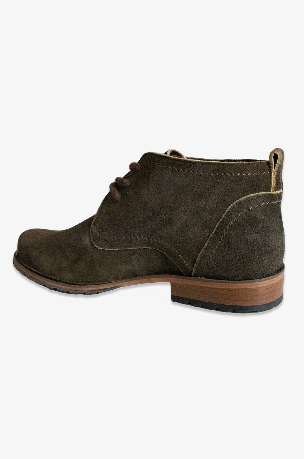 Kinga Mathe Veloursleder Trachtenschuhe in Olive Nur für heute