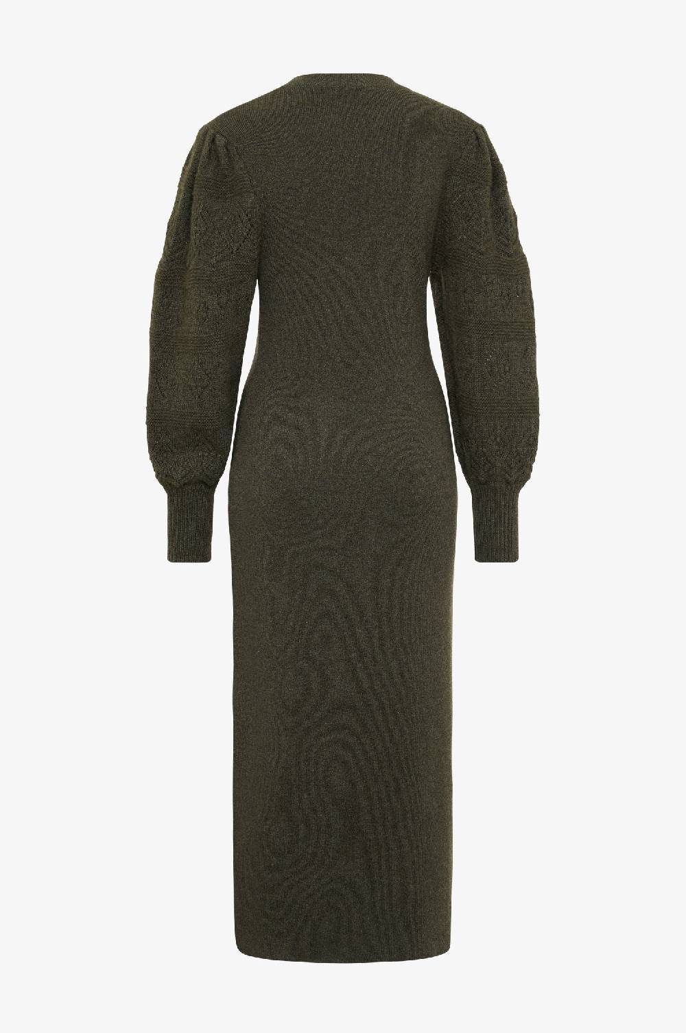 Kinga Mathe Cashmere Strickkleid Leonora in Olive Clearance-Verkauf