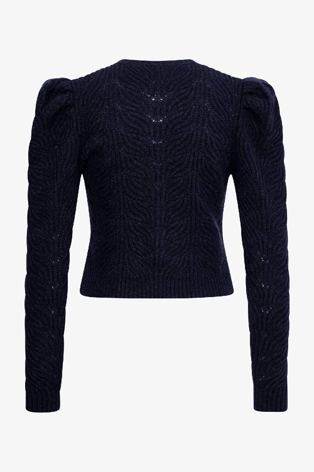 Kinga Mathe Cashmere Strickjacke Marie in Nachtblau Fabrikladen