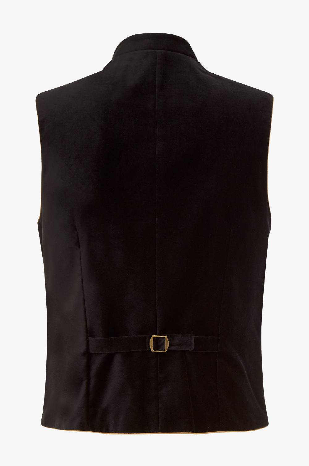 Kinga Mathe Samt Gilet Nick in Schwarz Bestseller