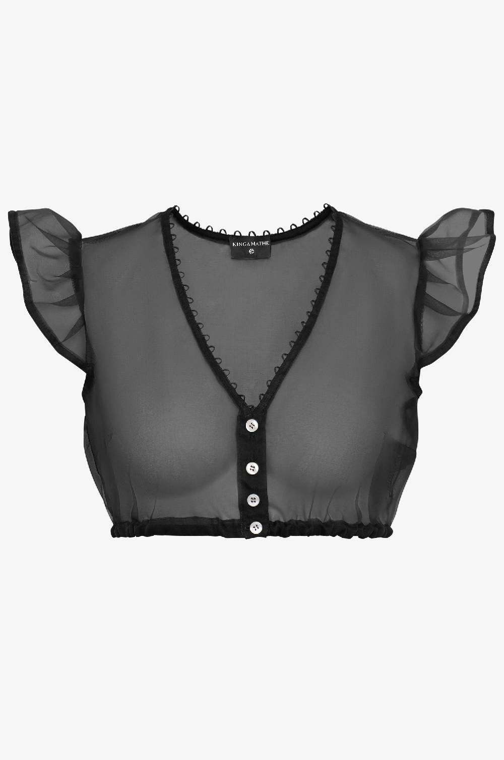 Kinga Mathe Seidenbluse Kiki in Schwarz Angebote