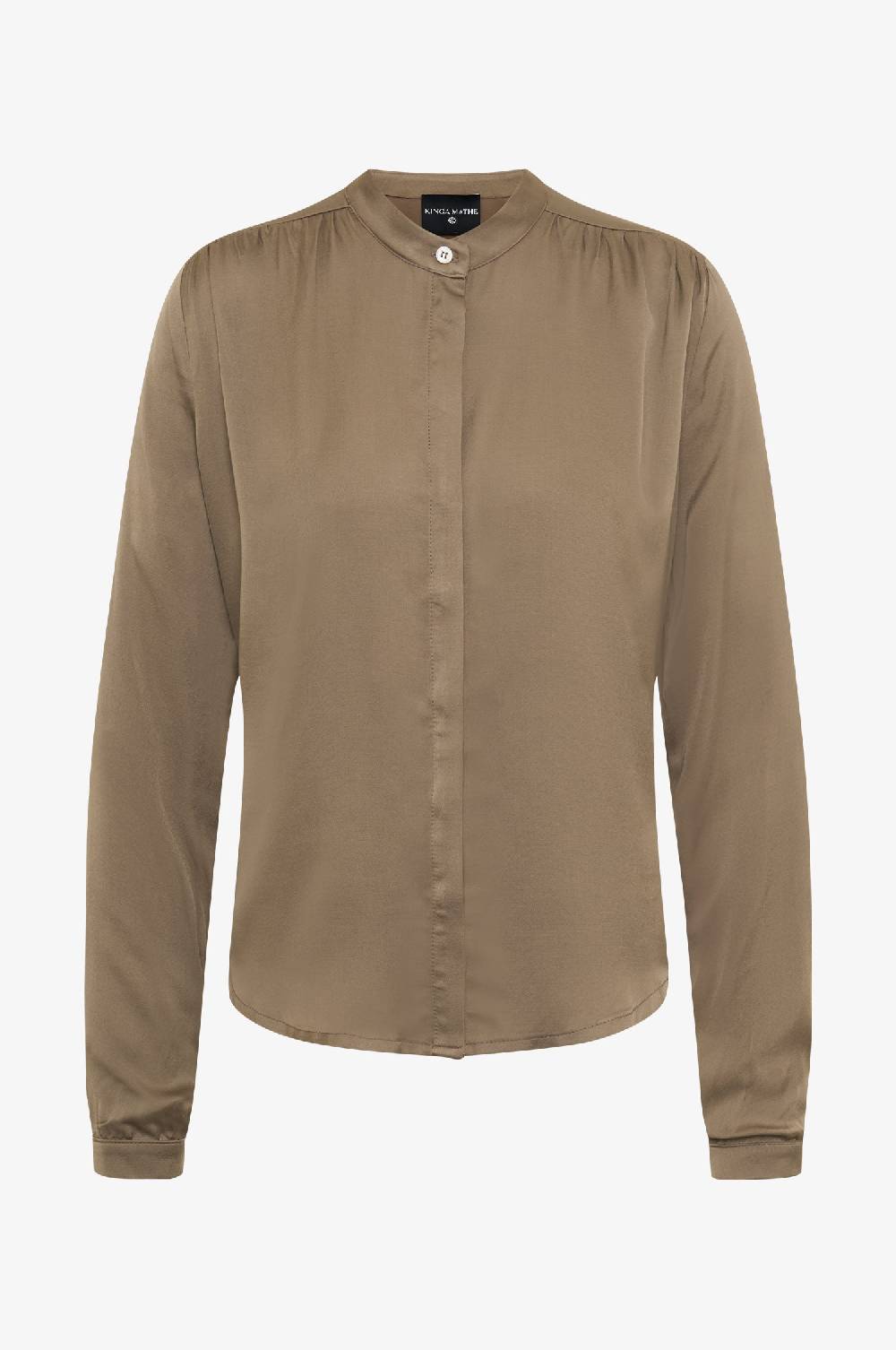 Kinga Mathe Bluse Anette in Taupe Online Shopping