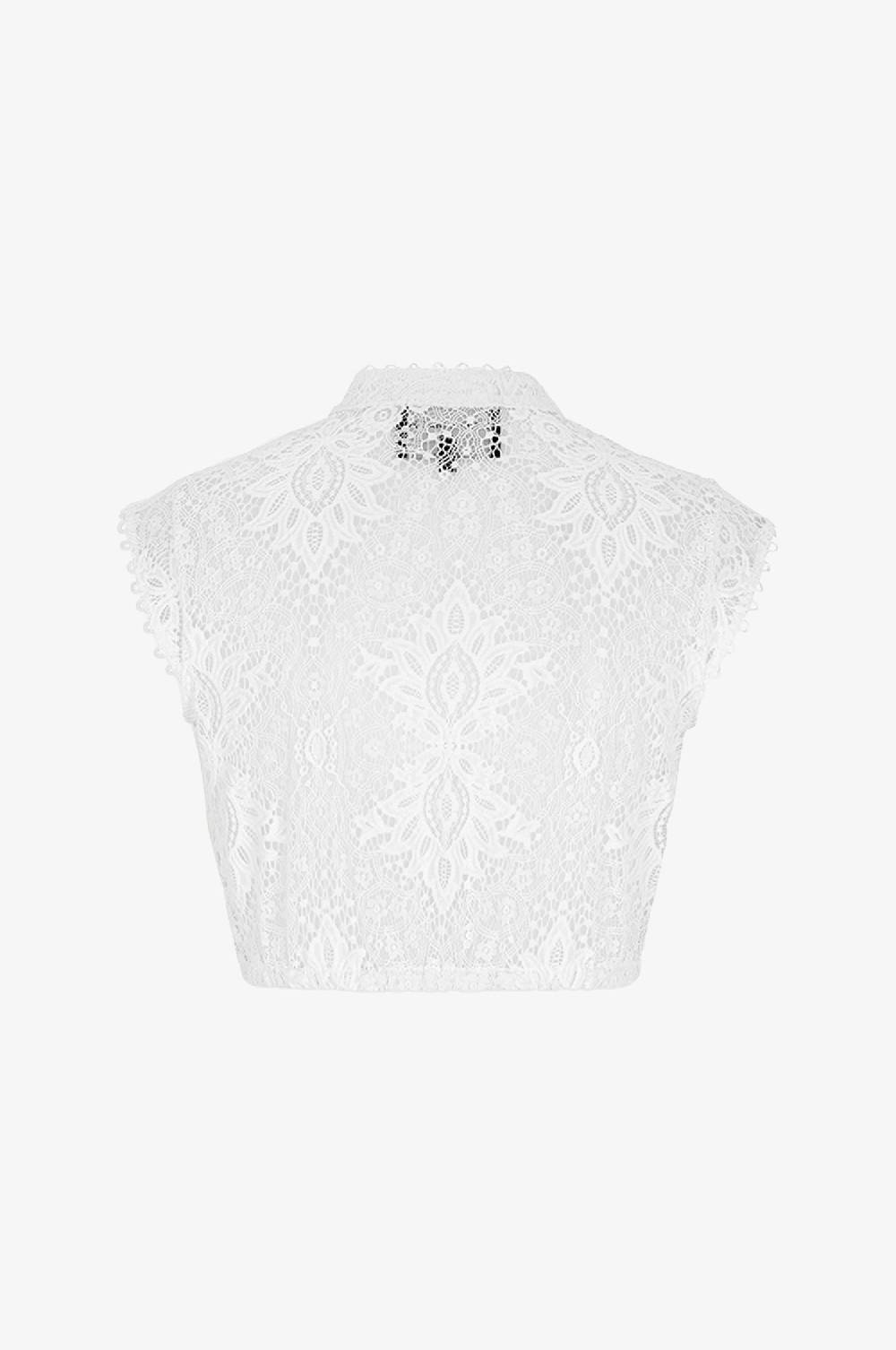 Kinga Mathe Spitzenbluse Evelyn in Cremeweiß Cyber Monday