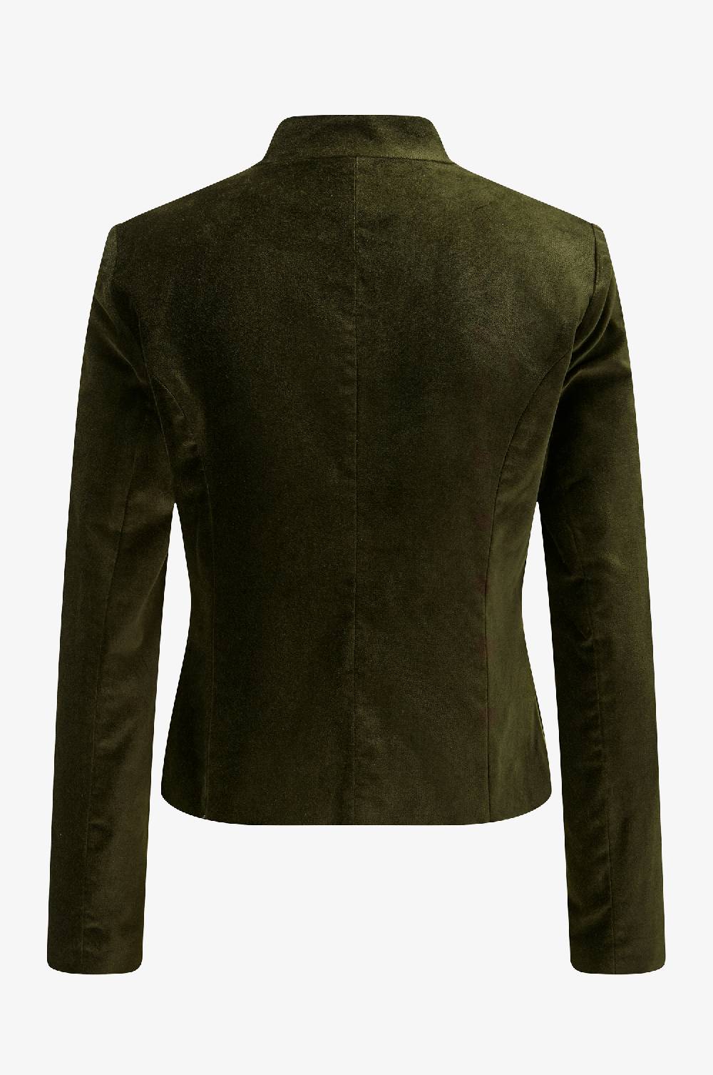Kinga Mathe Jacke Constanze Samt in Olive Discount Store für neue Produkte
