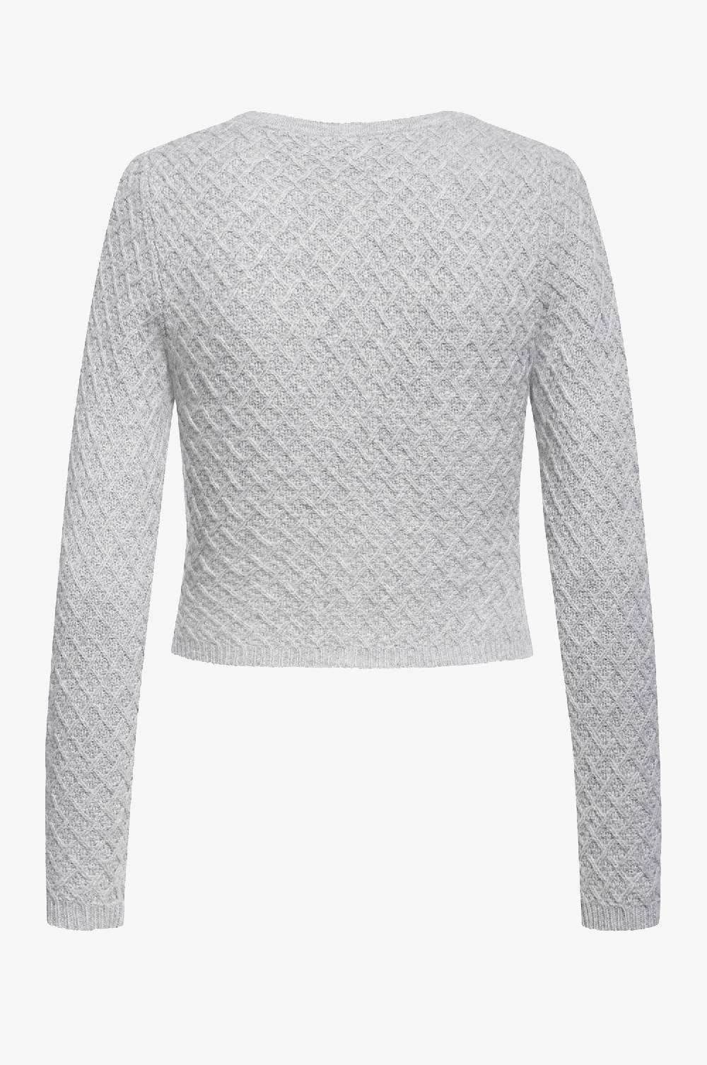 Kinga Mathe Cashmere Strickjacke Flora in Grau Fabrikladen