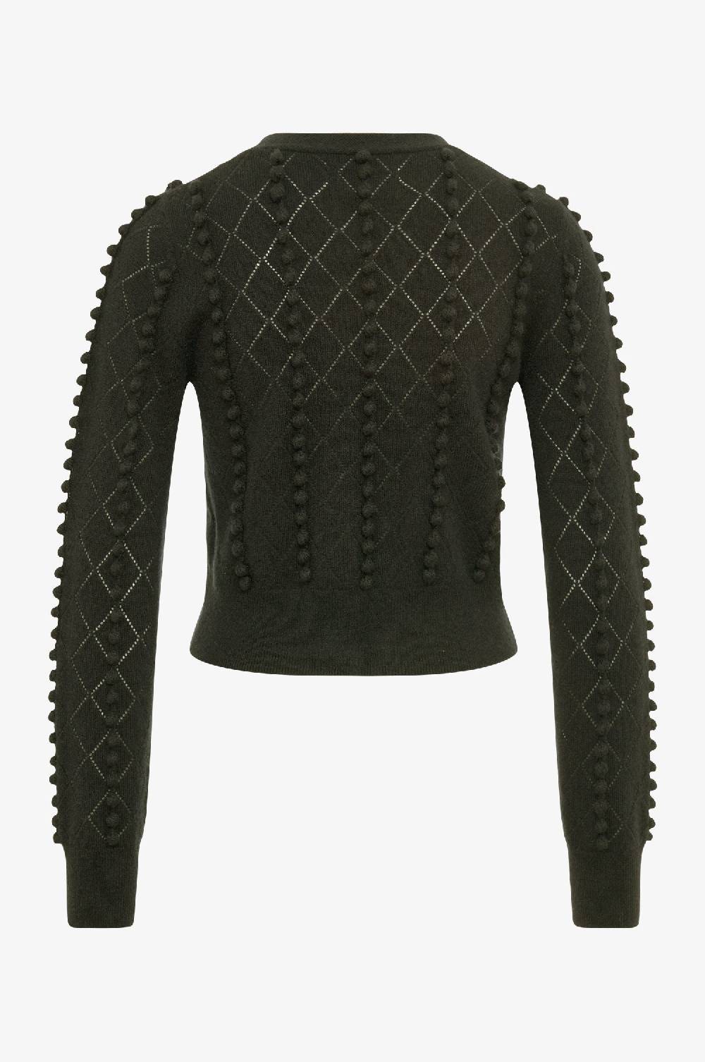 Kinga Mathe Cashmere Strickjacke Amalia in Olive Speichern exportieren