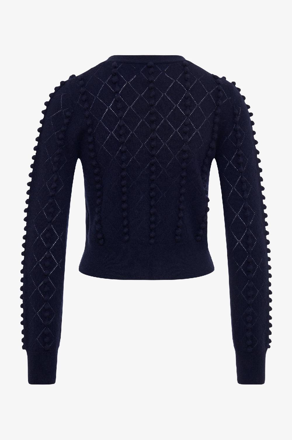 Kinga Mathe Cashmere Strickjacke Amalia in Nachtblau Black Friday Preise