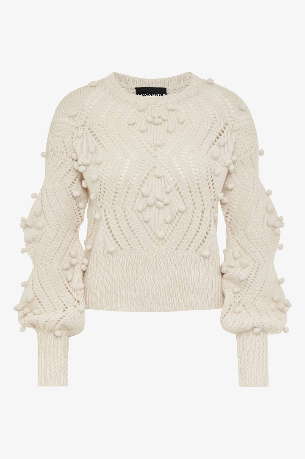 Kinga Mathe Cashmere Pullover Thea in Ivory Bestseller