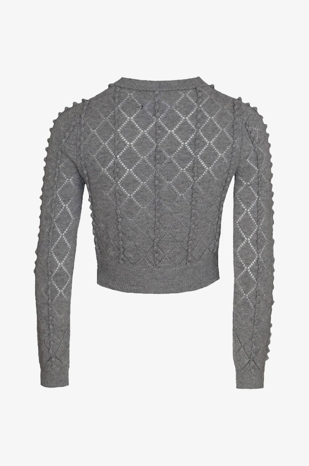 Kinga Mathe Cashmere Strickjacke Amalia in Grau Räumungsverkauf