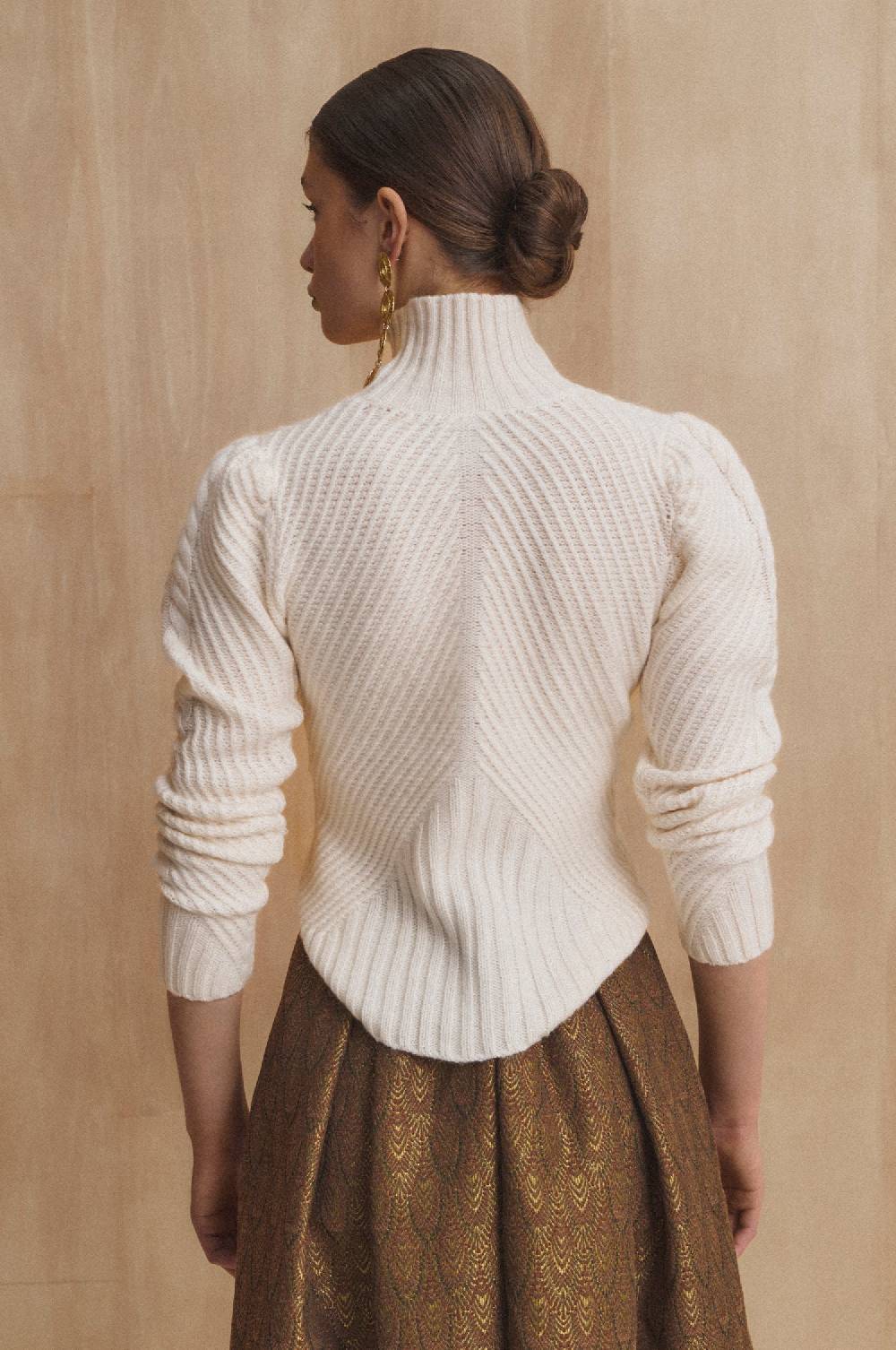 Kinga Mathe Cashmere Pullover Clara in Ivory Riesige Ersparnisse