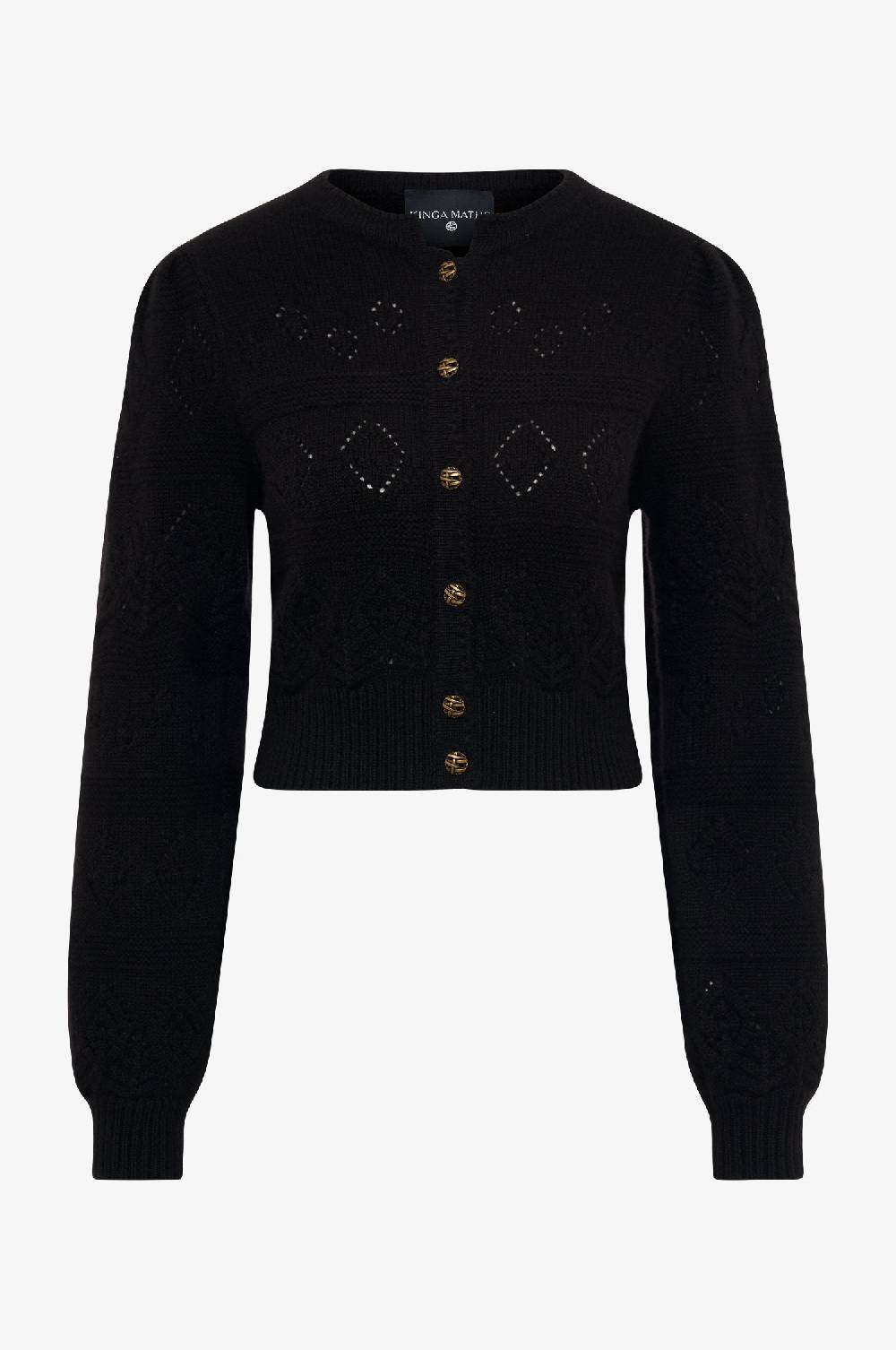 Kinga Mathe Cashmere Strickjacke Dakota in Schwarz Begrenzte Freigabe
