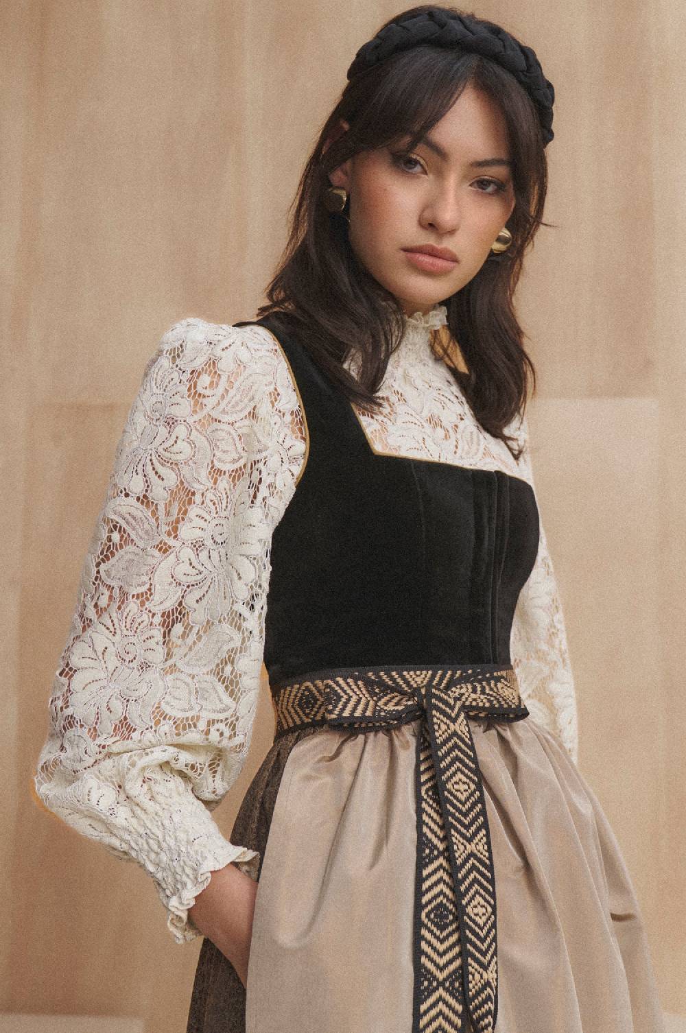 Kinga Mathe Bluse Aurelia in Ivory Letzter Tag