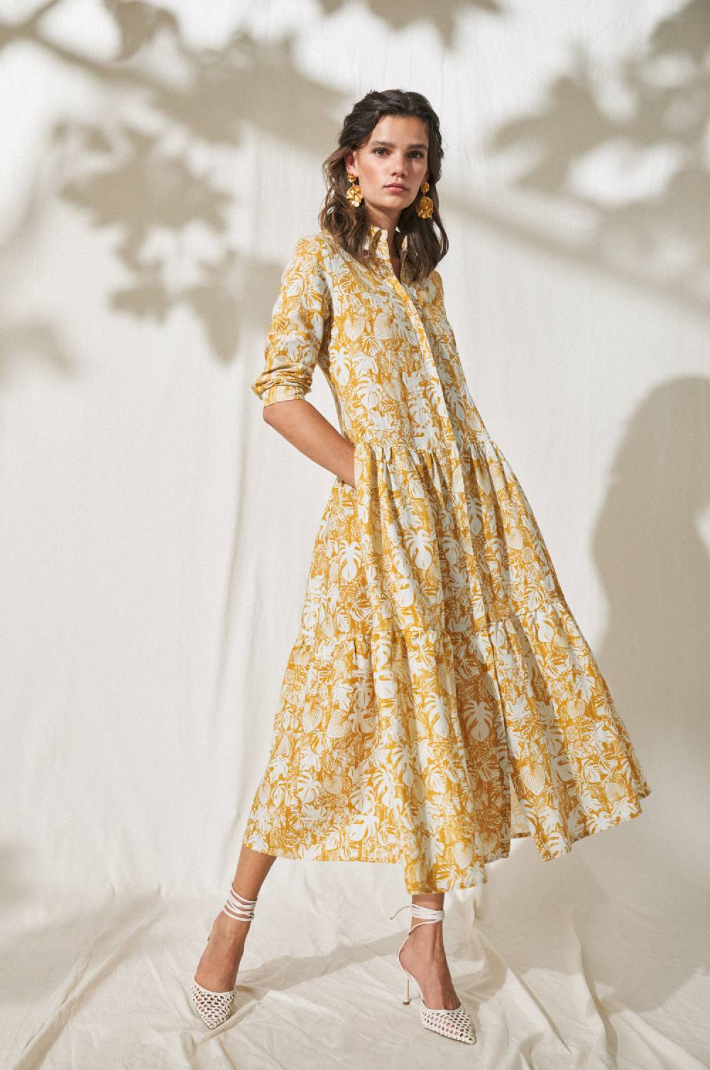 Kinga Mathe Kleid Kimi in Senf Nur für heute