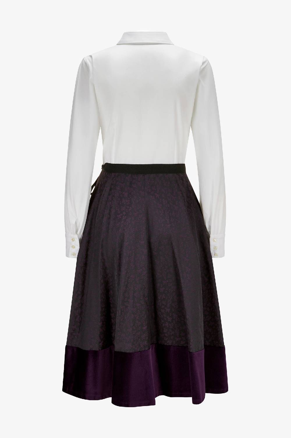 Kinga Mathe Kleid Mai in Aubergine Preisnachlass