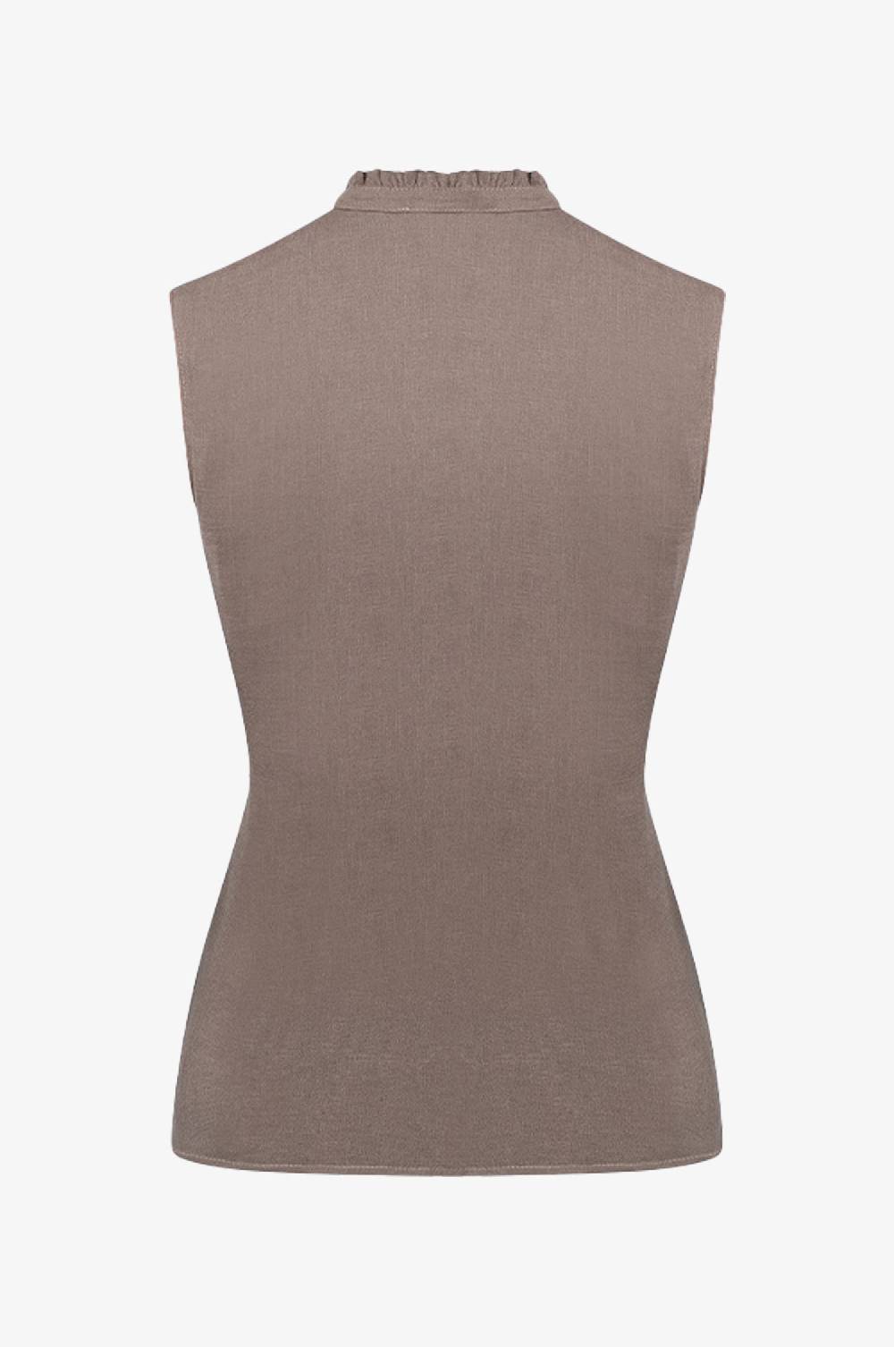 Kinga Mathe Leinenbluse Hanna in Taupe Clearance-Verkauf