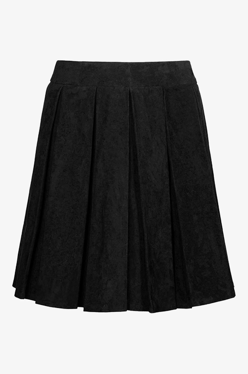 Kinga Mathe Lederrock Lauren in Schwarz Valentinstagsangebot