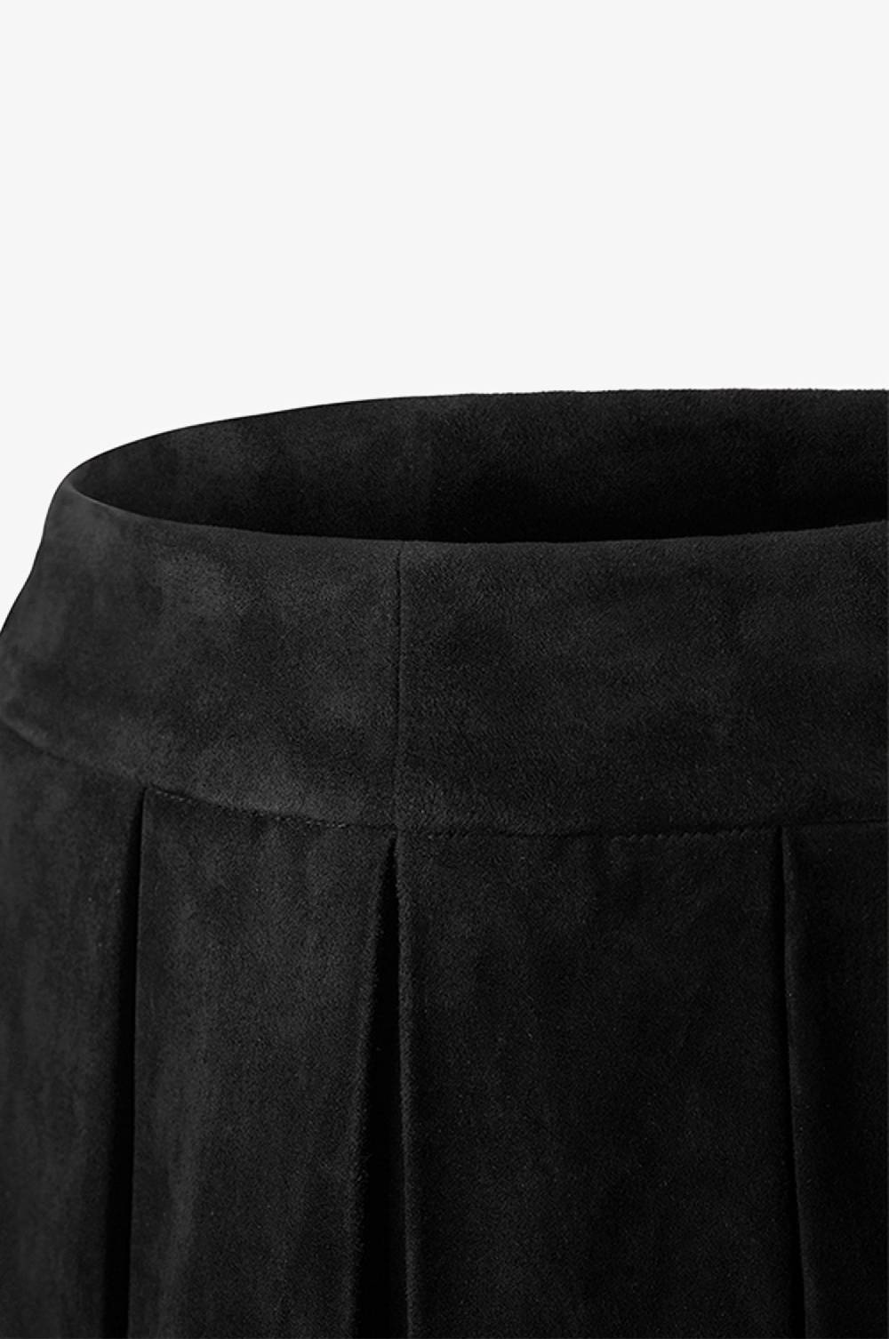 Kinga Mathe Lederrock Lauren in Schwarz Valentinstagsangebot