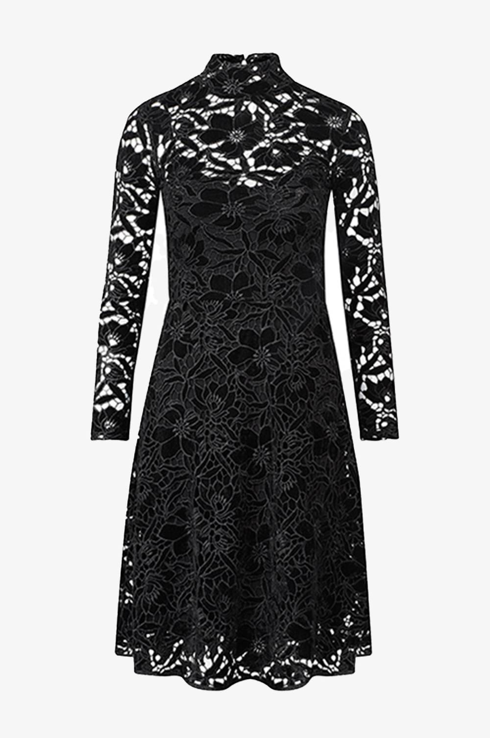 Kinga Mathe Samtkleid Evelyn in Schwarz Heißer Verkauf