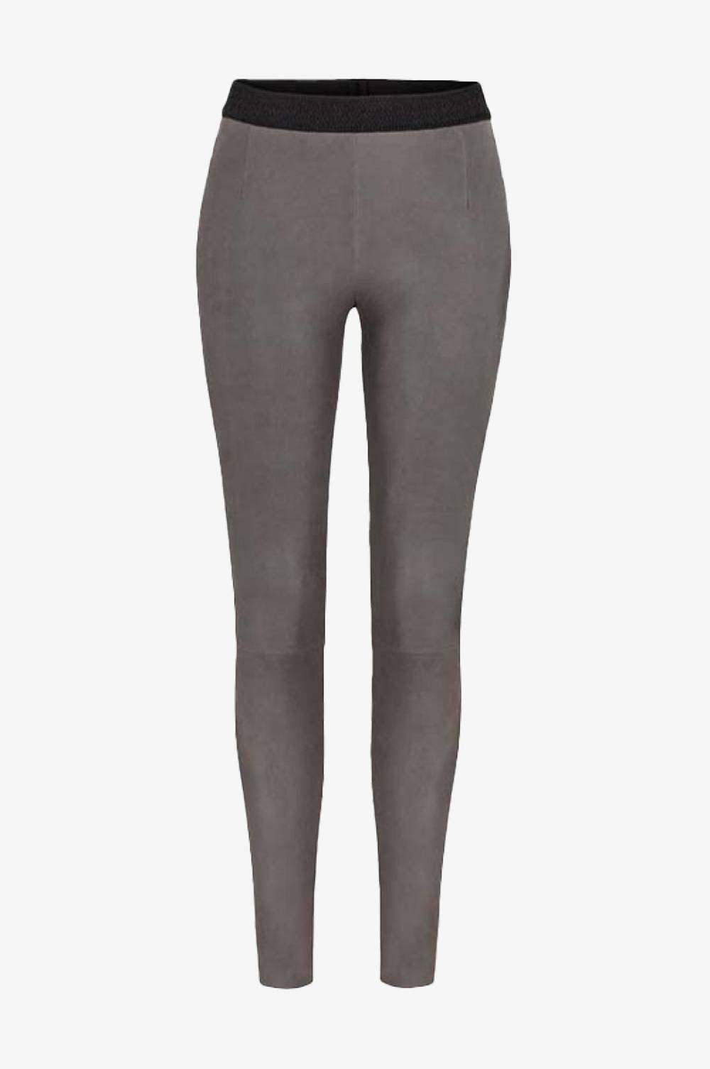 Kinga Mathe Lederhose Sina in Taupe Online Outlet