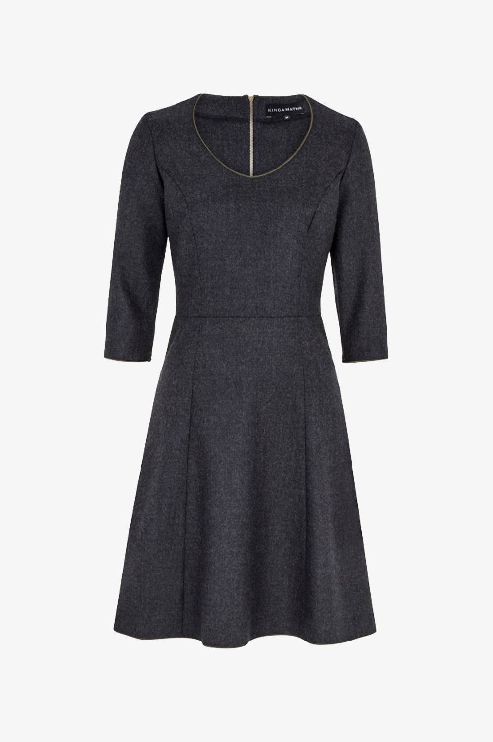 Kinga Mathe Kleid Melissa in Anthrazit Blitzangebot