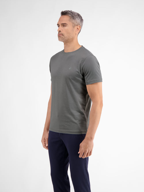 ﻿Lerros Basic T-Shirt mit Logostitch, unifarben Exklusive Angebote