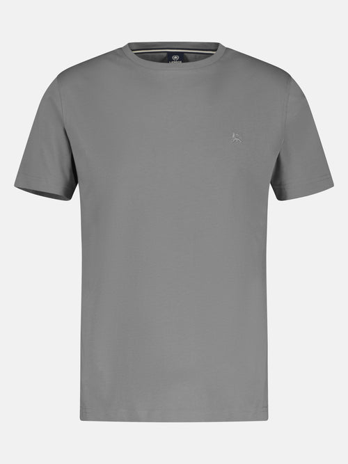 ﻿Lerros Basic T-Shirt mit Logostitch, unifarben Exklusive Angebote