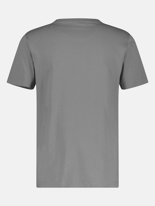 ﻿Lerros Basic T-Shirt mit Logostitch, unifarben Exklusive Angebote