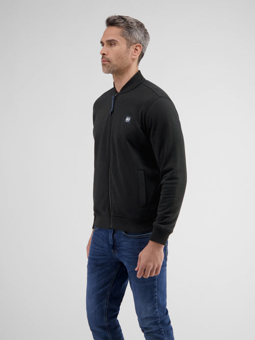 Lerros Sweatjacke mit Collegekragen Große Rabatte
