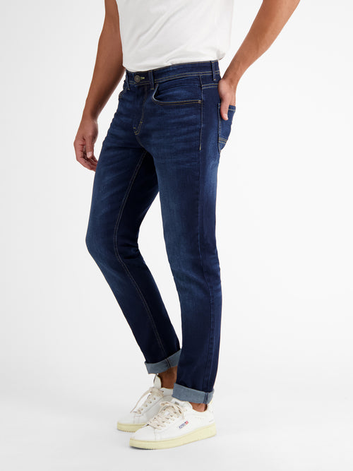 Lerros BAXTER 5-Pocket-Denim im Used-Look, RELAXED FIT, blue Kostenlose Rückgabe