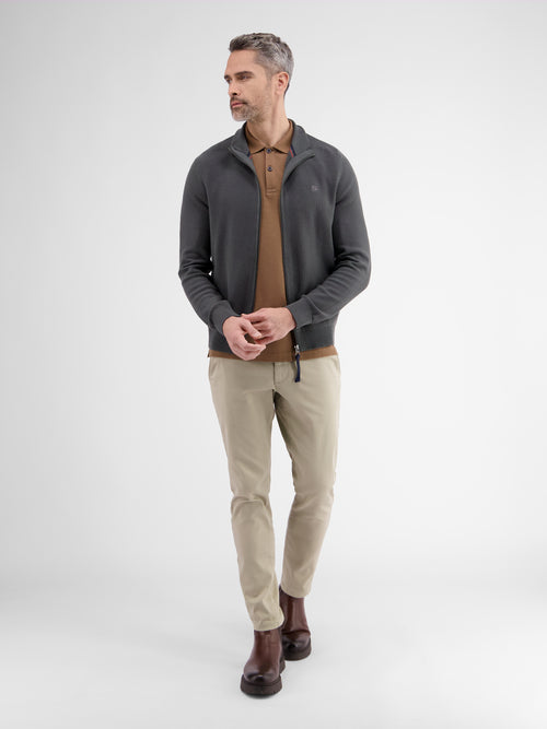 Lerros Leichte Strickjacke für Herren mit schmaler Rippstruktur Letzte 3 Tage