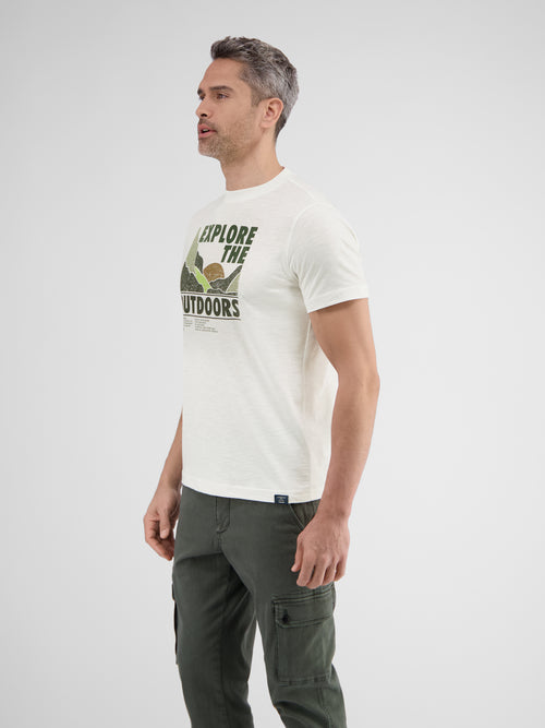 Lerros T-Shirt mit Outdoor-Brustprint Bis zu 50% Rabatt