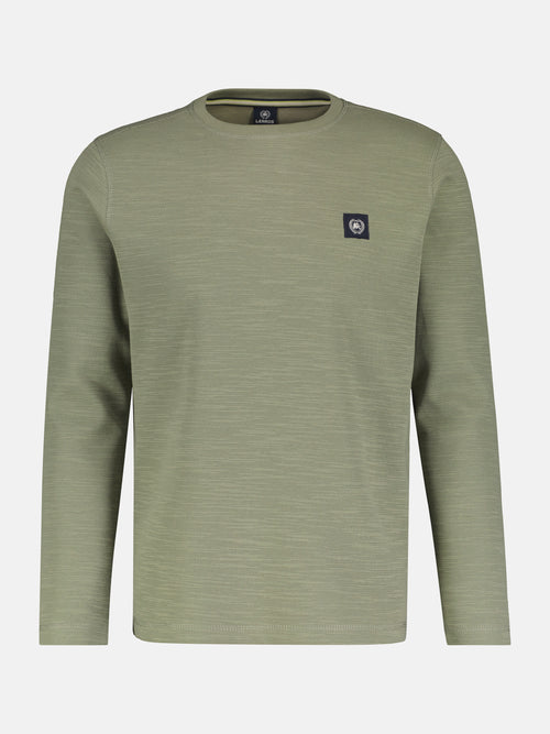 Lerros Herren Langarmshirt in Strukturqualität Kostenloser Versand international