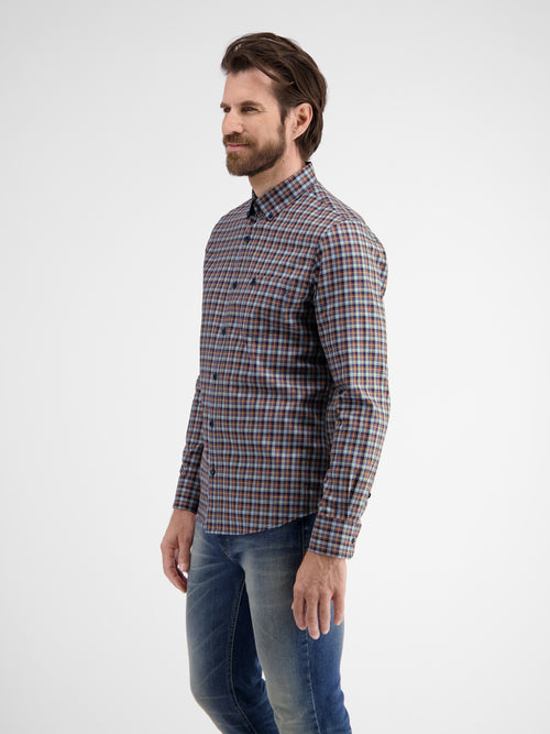 Lerros Kariertes Herrenhemd mit Button-down-Kragen Günstig kaufen