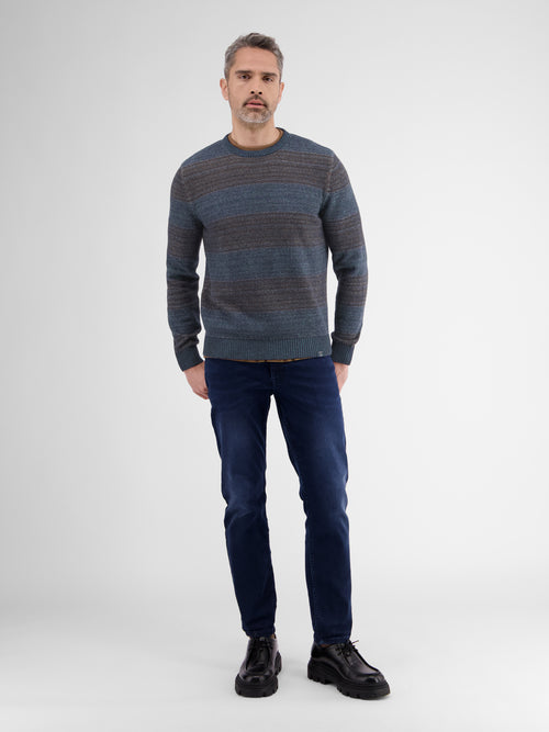 Lerros Strickpullover in Melange-Streifenoptik Cyber Monday
