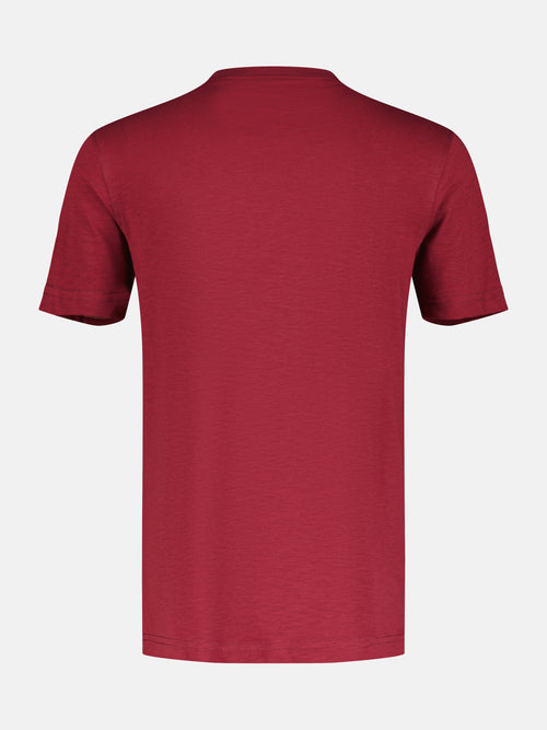 Lerros T-Shirt, unifarben mit Brustprint Zeitlich begrenztes Angebot