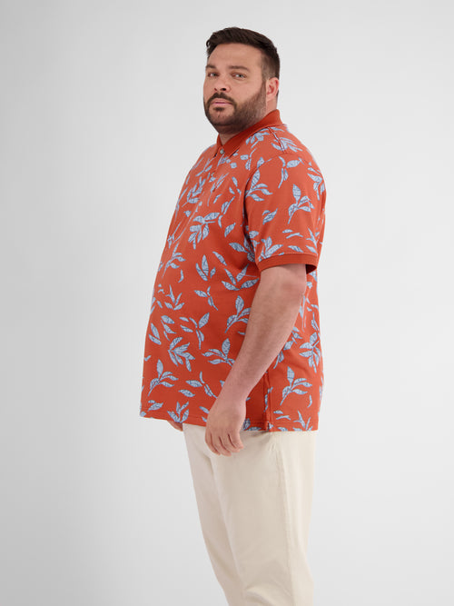 Lerros Poloshirt mit floralem Druck und abgesetzen Details Bis zu 60% Rabatt