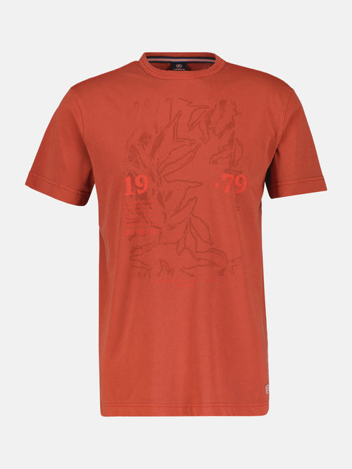 Lerros Herren-T-Shirt mit Brust-Print Riesige Rabatte
