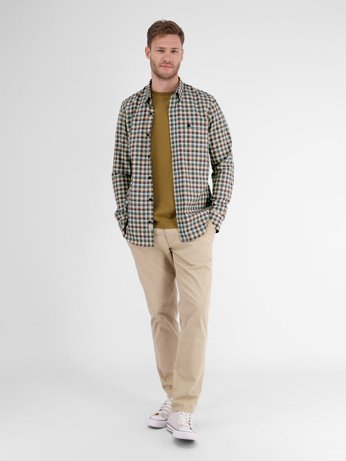 Lerros Langarmhemd , kariert, verdeckter Button-down-Kragen Günstig kaufen