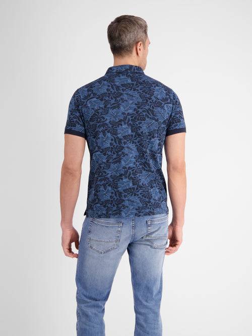 Lerros Herren Poloshirt, floral bedruckt Osterangebot