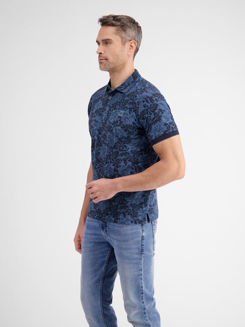 Lerros Herren Poloshirt, floral bedruckt Osterangebot