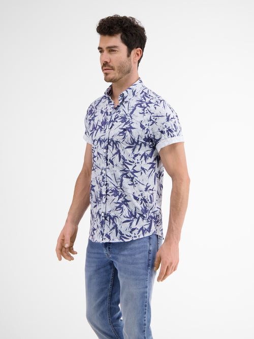 Lerros Kurzarmhemd mit floralem AOP Zeitlich begrenztes Angebot