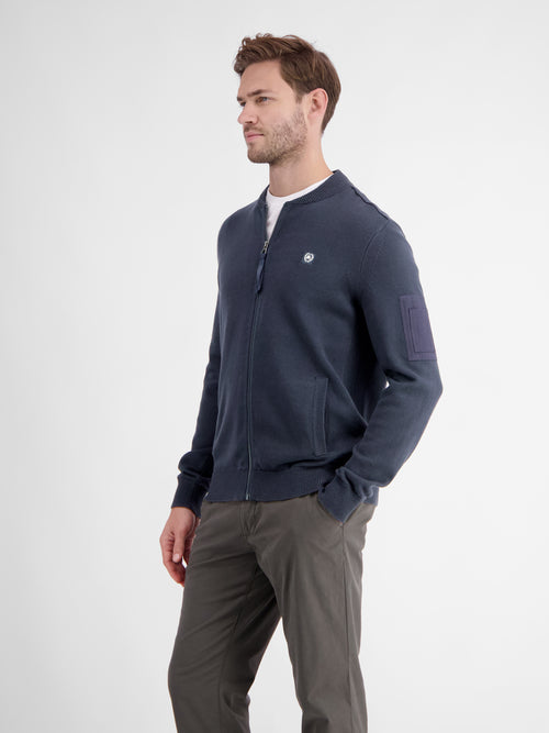 Lerros Strickjacke mit College Kragen für Herren VIP-Rabatte