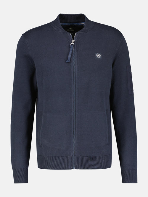 Lerros Strickjacke mit College Kragen für Herren VIP-Rabatte