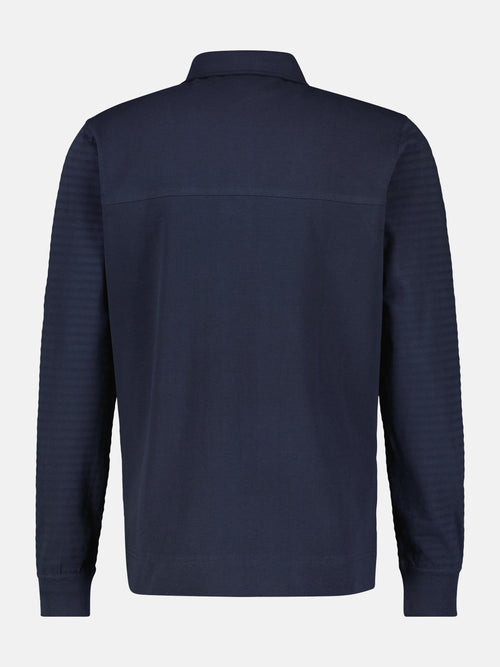 Lerros Longsleeve-Polo. gestreift Kostenlose Rückgabe