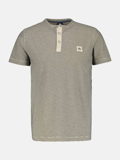 Lerros Gestreiftes Serafino-Shirt für Herren 50% Rabatt für begrenzte Zeit