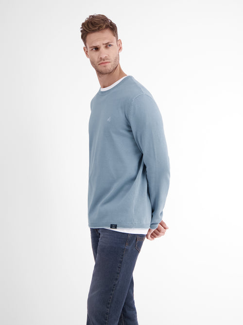 Lerros Rundhalspullover Flachstrick Outlet